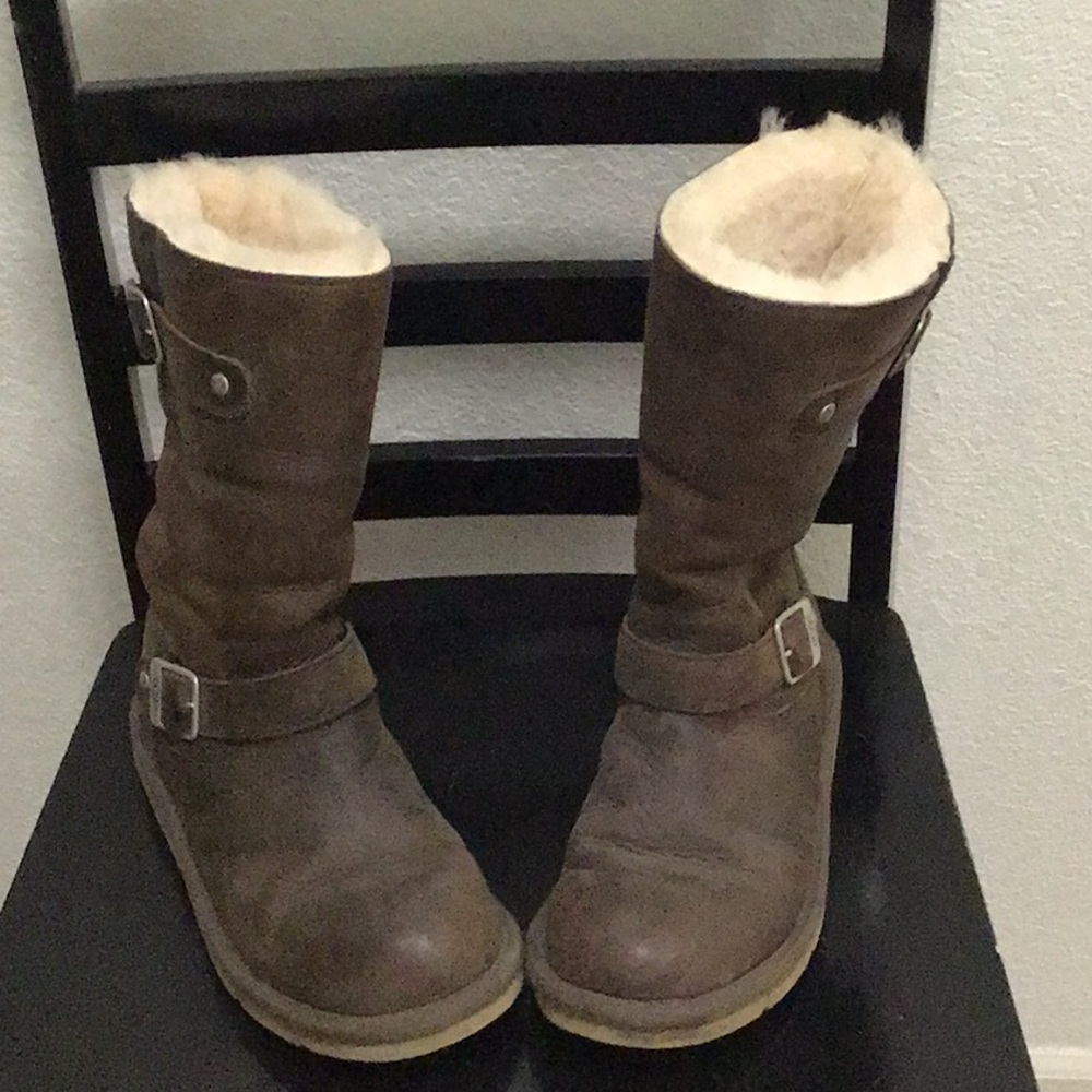 UGG brown leather boots